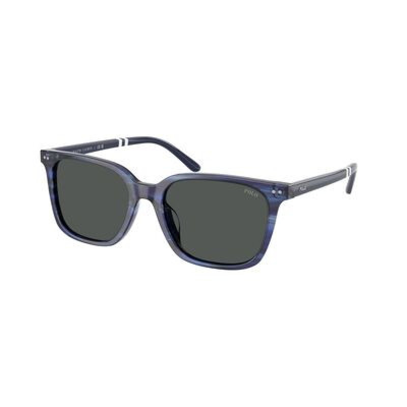 Sunglasses Polo PH 4235 U 631487 Shiny Striped Blue / Dark Grey Polyamide Standard 54mm
