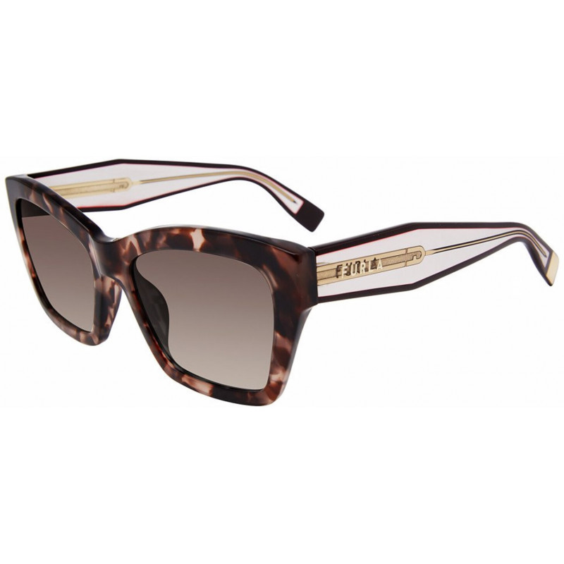 Sunglasses Furla SFU 778 0xap Brown Fantasy