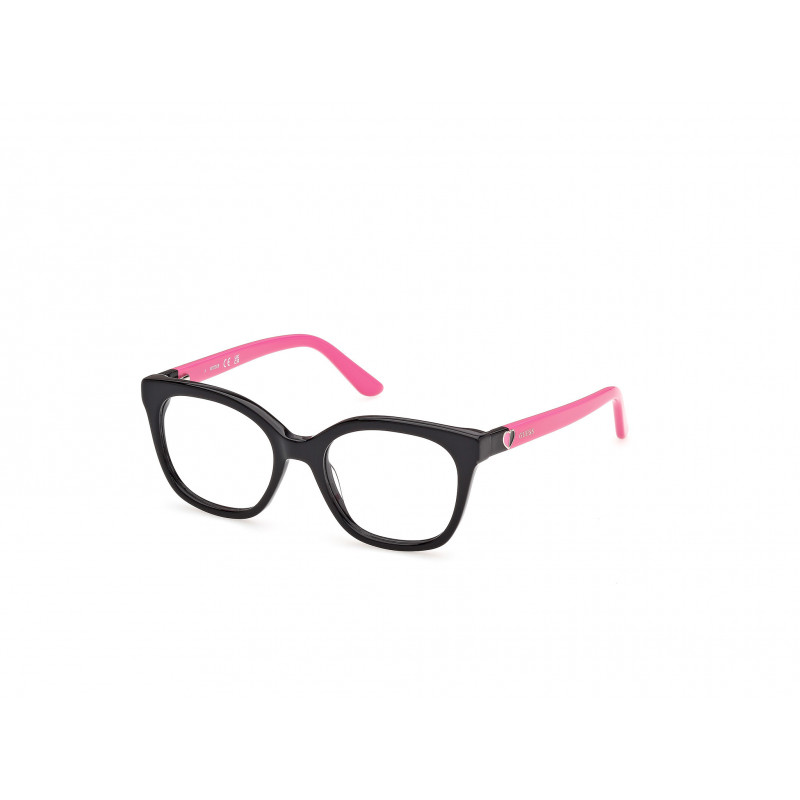 Eyeglasses Guess GU 50397 005 Shiny Black / Dark Pink 45mm