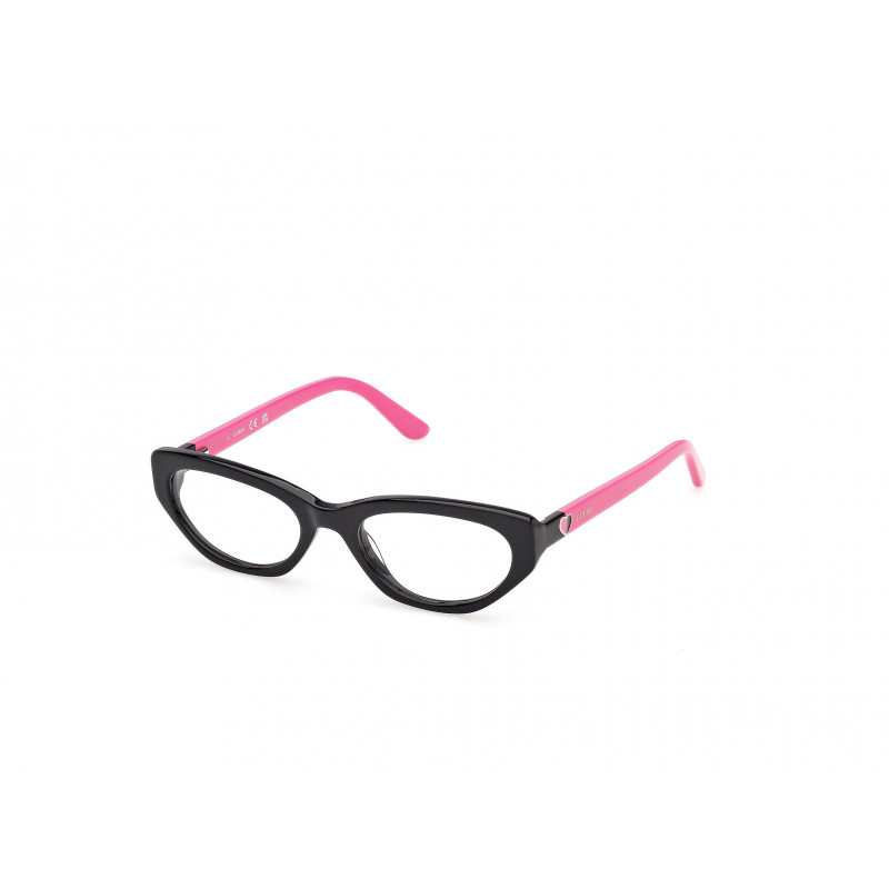 Eyeglasses Guess GU 50395 005 Shiny Black / Dark Pink 47mm