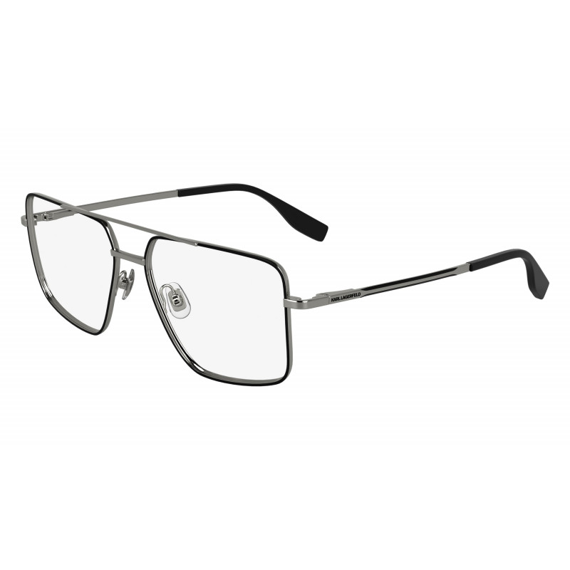 Eyeglasses KARL LAGERFELD KL 357 044 Black Silver 56mm