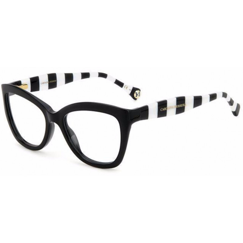 Eyeglasses Carolina Herrera HER 0088 80S Black White 53mm