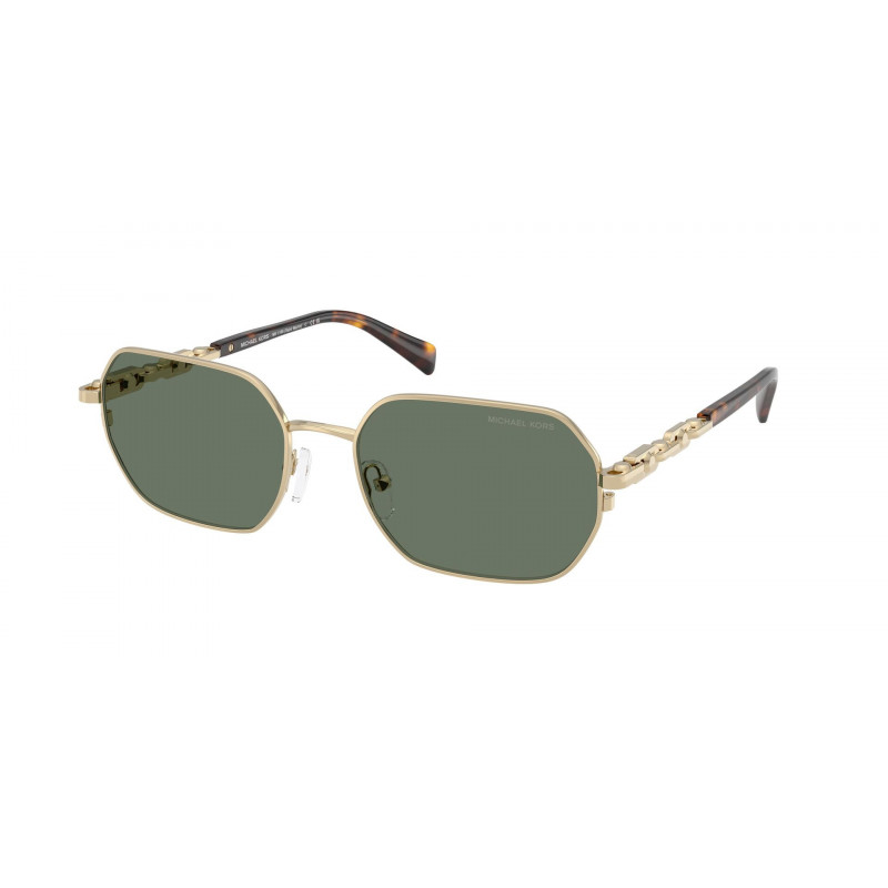 Sunglasses Michael Kors MK 1165 10143H Light Gold Shiny / Green Solid Polyamide Standard