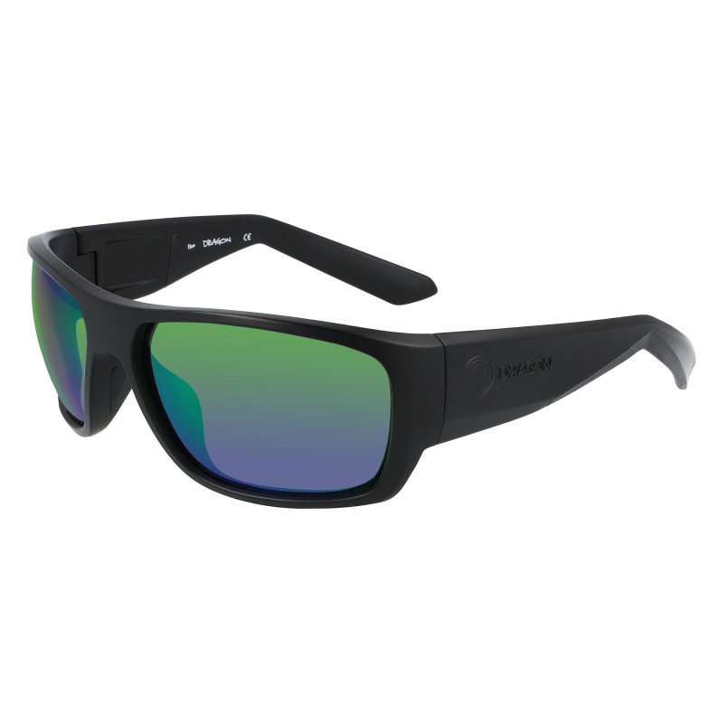Sunglasses DRAGON DR FLARE LL H 2 O POLAR 045 H2o Matte Blk/ Grn Ion P 63mm
