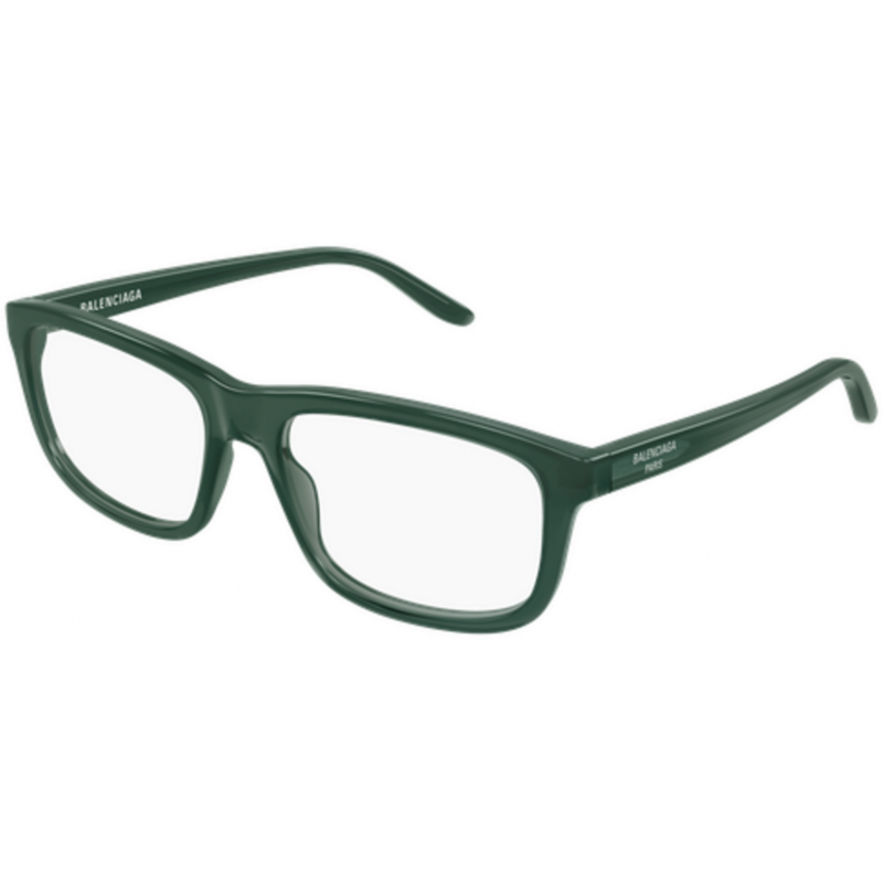 Eyeglasses Balenciaga BB 0438 O- 007 Green / Transparent 57mm