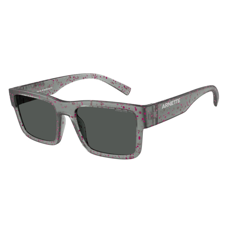 Sunglasses Arnette AN 4344 296987 Matte Tr Grey/Pink Splatter / Dark Grey Policarbonate Standard 54mm