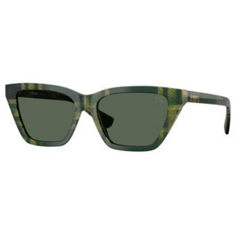 Sunglasses Burberry BE 4468 416971 Check Green / Dark Polyamide Standard 54mm