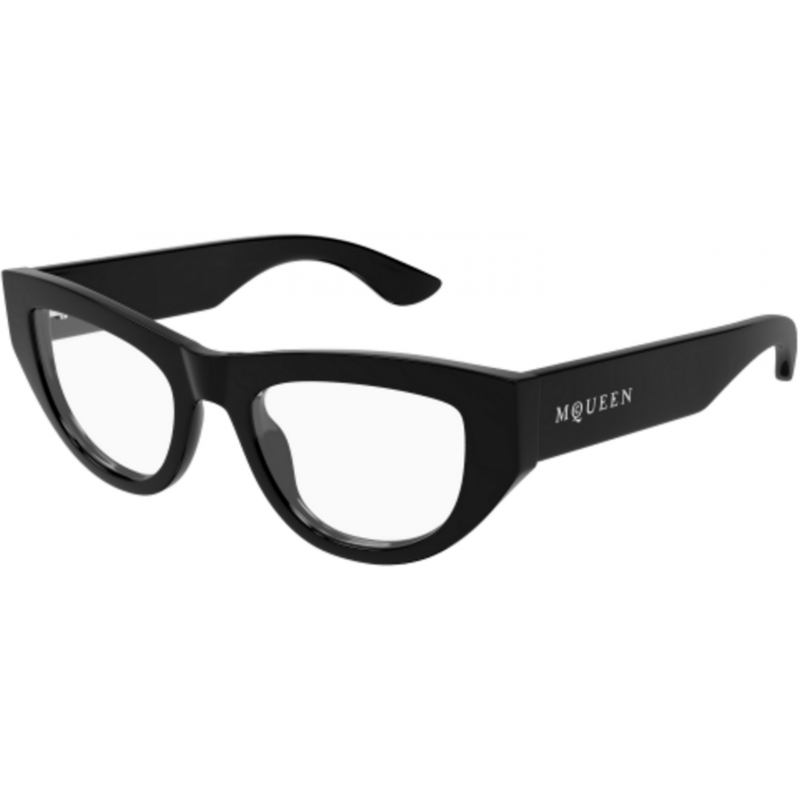 Eyeglasses Alexander McQueen AM 0512 O- 001 Black / Transparent 51mm