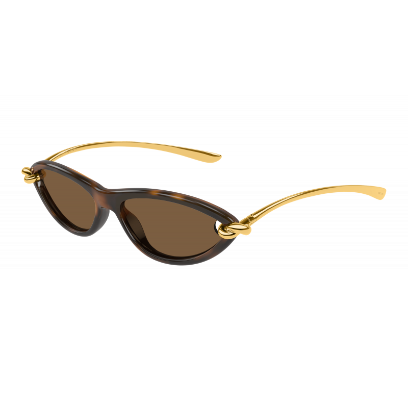 Sunglasses Bottega Veneta BV 1390 S- 002 Havana / Brown Gold 56mm