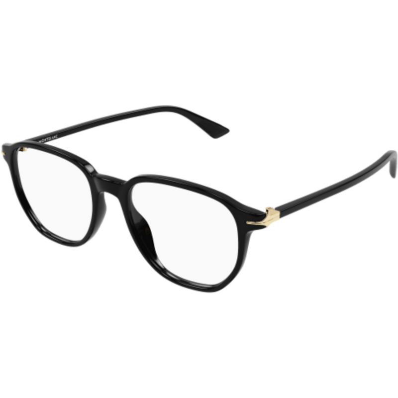 Eyeglasses Montblanc MB 0366 O- 001 Black / Transparent 51mm
