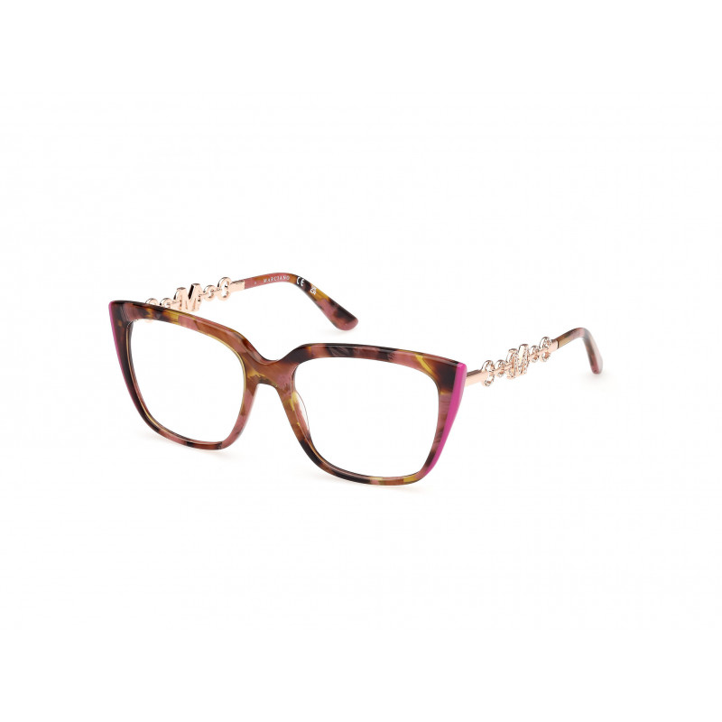 Eyeglasses Guess By Marciano GM 50007 083 Violet/Havana / Shiny Rose Gold 54mm