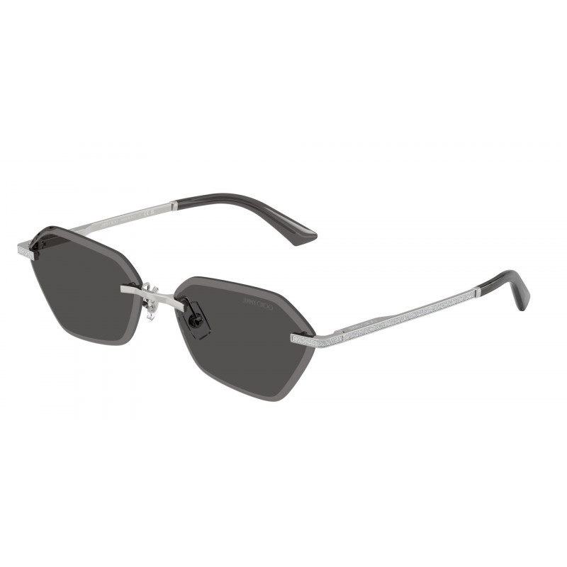 Sunglasses Jimmy Choo JC 4022 J 300287 Silver / Dark Grey Polyamide Standard 58mm