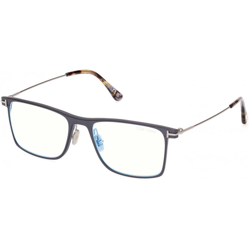 Eyeglasses Tom Ford FT 5865 -B 013 Matte Dark Ruthenium / Shiny Light 55mm