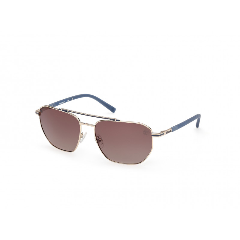 Sunglasses Timberland TB 00038 32H Shiny Pale Gold / Matte Blue 60mm