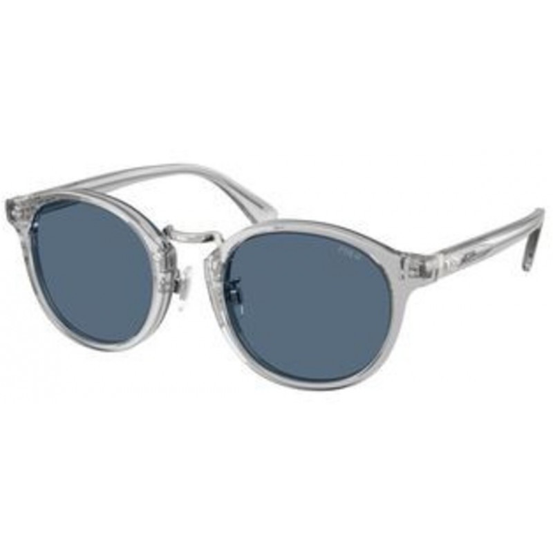 Sunglasses Polo PH 4230 631780 Shiny Transparent Grey / Dark Blue Polyamide Standard 50mm