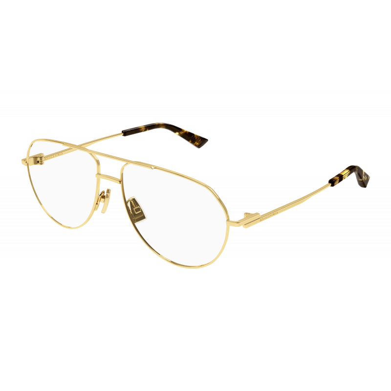 Eyeglasses Bottega Veneta BV 1302 O- 001 Gold / Transparent 57mm