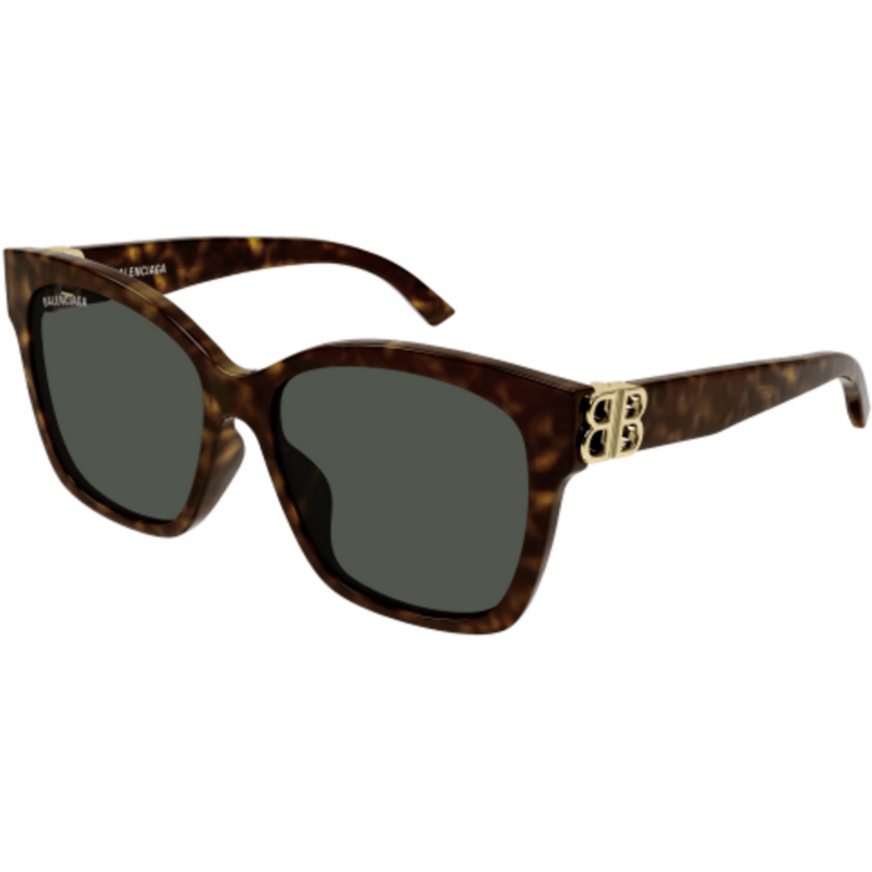Sunglasses Balenciaga BB 0102 SA- 002 Havana / Green Gold 57mm
