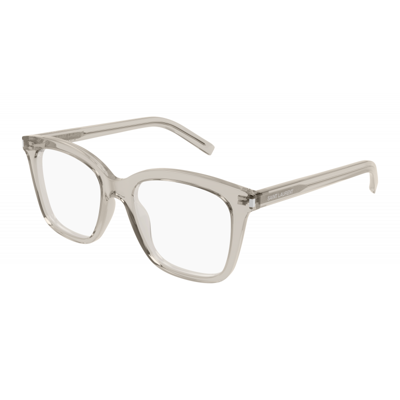 Eyeglasses Saint Laurent SL 166 - 007 Beige / Transparent 51mm