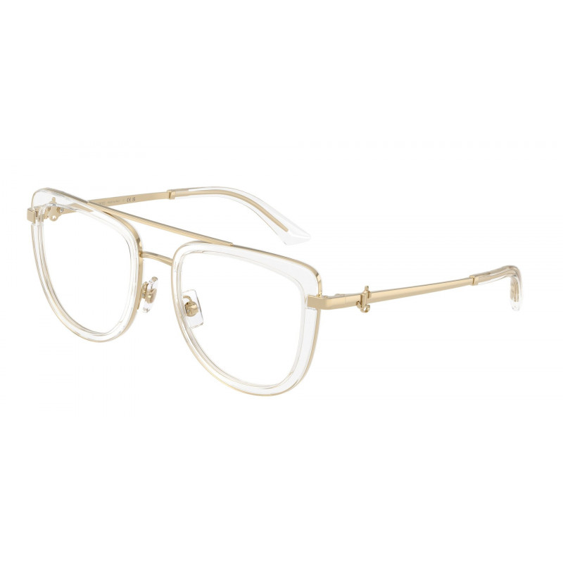 Eyeglasses Jimmy Choo JC 2024 B 3027 Pale Gold/Transparent Crystal / Demo Lens 52mm