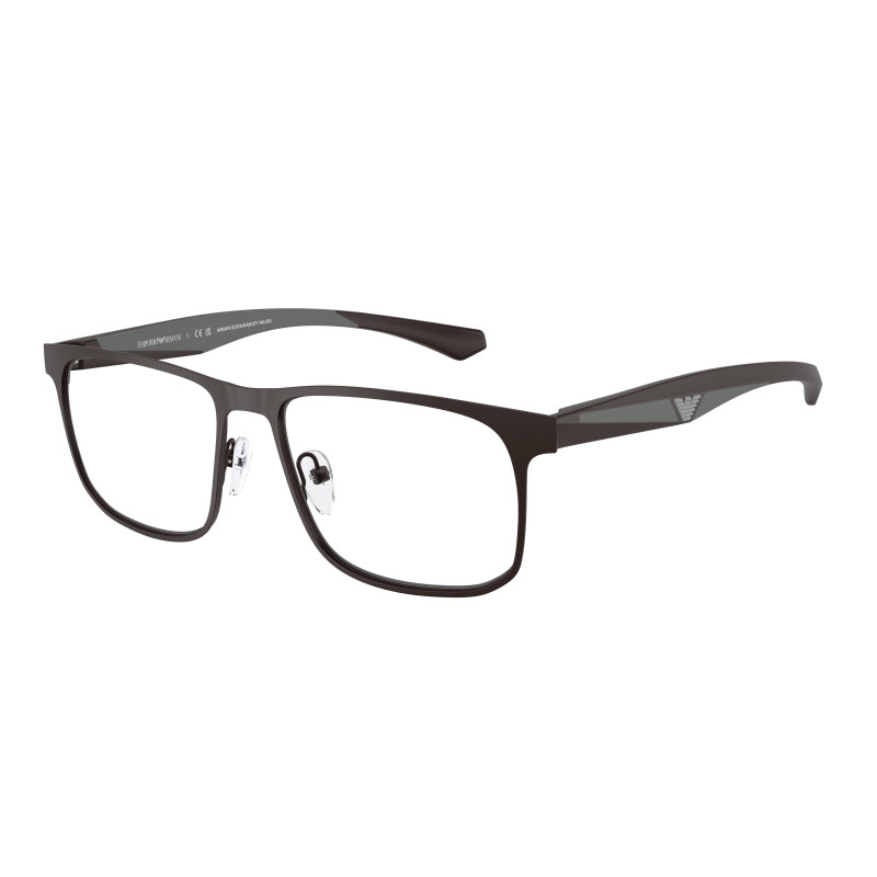 Eyeglasses Emporio Armani EA 1163 3390 Matte Brown Demo Lens 55mm
