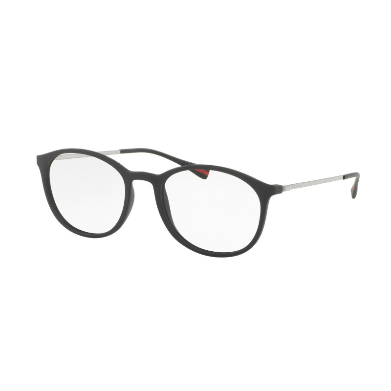 Eyeglasses Prada Linea Rossa PS 4 HV DG01O1 Lifestyle Black Rubber 53mm