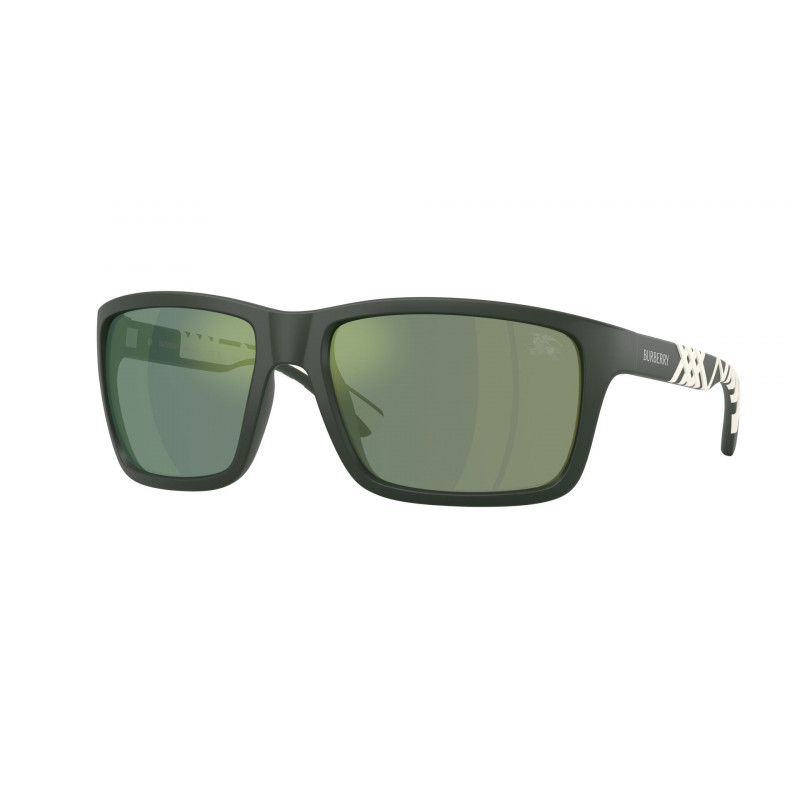Sunglasses Burberry BE 4483 42326R Matte Green / Dark Mirror Petrol Polyamide Standard 60mm