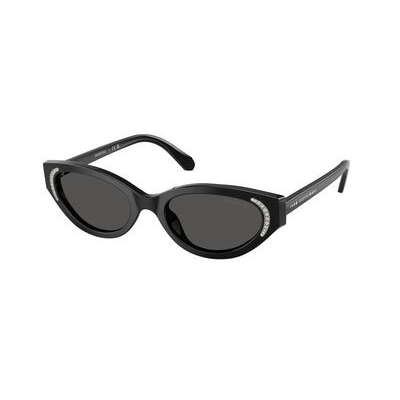 Sunglasses Swarovski SK 6030 F 100187 Black / Dark Grey Polyamide Standard 53mm