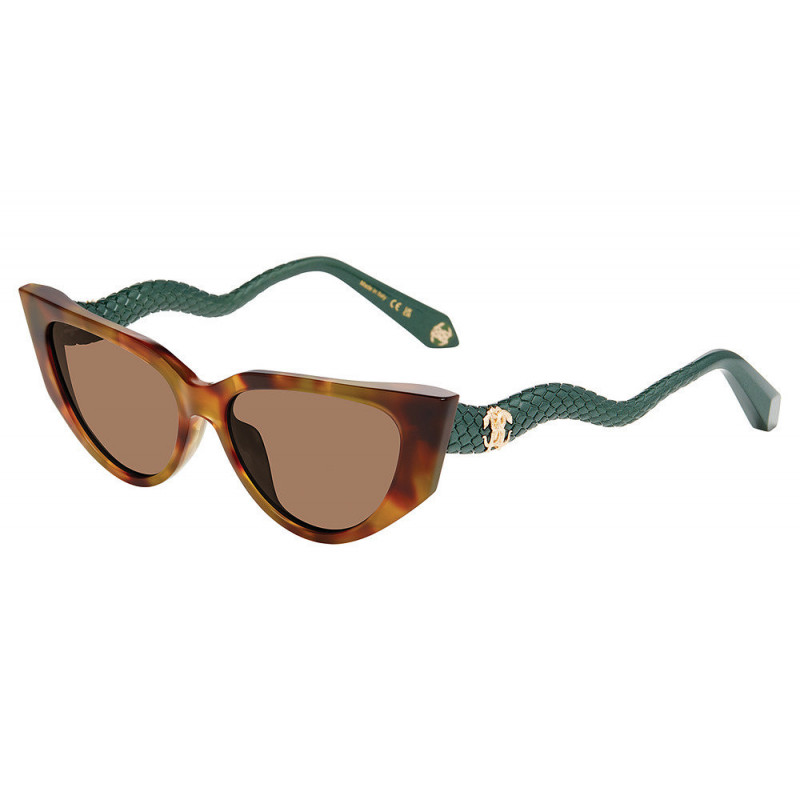 Sunglasses Roberto Cavalli SRC 128 M 0v34 Brown/Green Havana