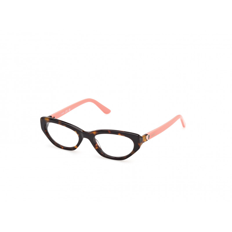 Eyeglasses Guess GU 50395 052 Dark Havana / Shiny Light Orange 47mm