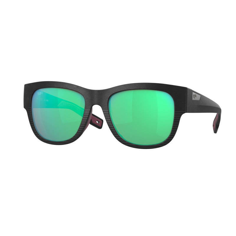 Sunglasses Costa Del Mar 06 S 9084 908404 Caleta Net Black Green Mirror 55mm