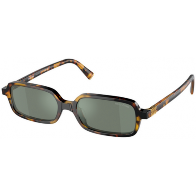 Sunglasses Miu MU 11 ZS VAU04M Honey Havana / Green Mirror Internal Silver Polyamide Standard 51mm