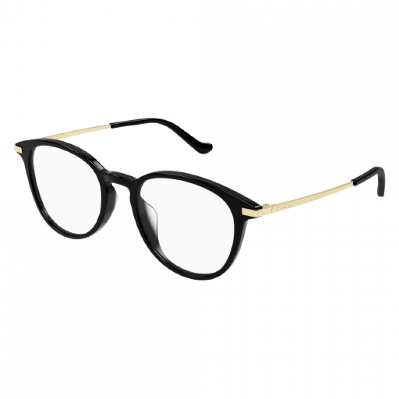 Eyeglasses Gucci GG 1466 OA- 001 Black / Transparent Gold 51mm