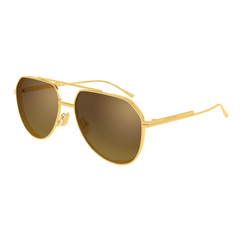 Sunglasses Bottega Veneta BV 1465 S- 004 Gold / Brown 60mm