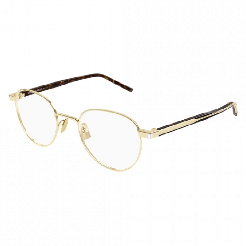 Eyeglasses Saint Laurent SL 781 - 002 Gold / Transparent Crystal 49mm