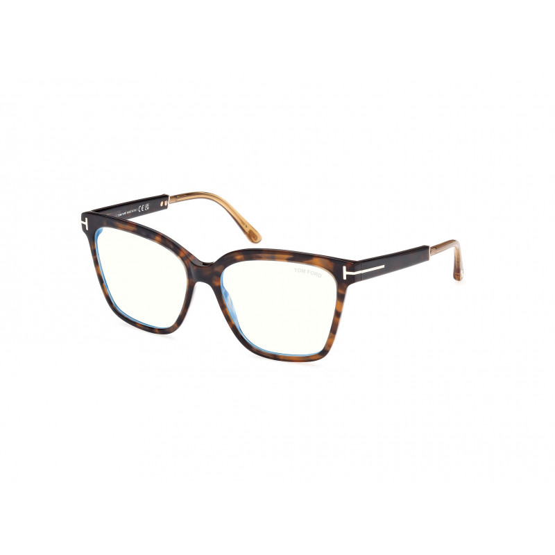 Eyeglasses Tom Ford FT 5892 -B 052 Dark Havana / Shiny Yellow 56mm