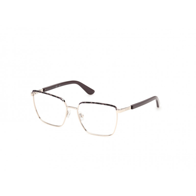 Eyeglasses Guess GU 50442 050 Animal/Monocolor / Shiny Dark Brown 54mm
