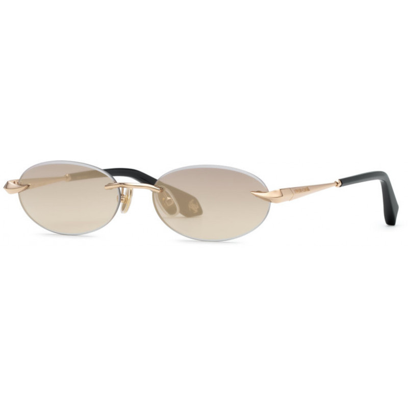 Sunglasses Roberto Cavalli SRC 152 M Rose Gold Smoke Grad Mirror / 3 55mm