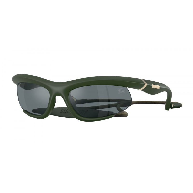 Sunglasses Burberry BE 4462 41556G Rubber Green / Grey Mirror Black Polyamide Standard