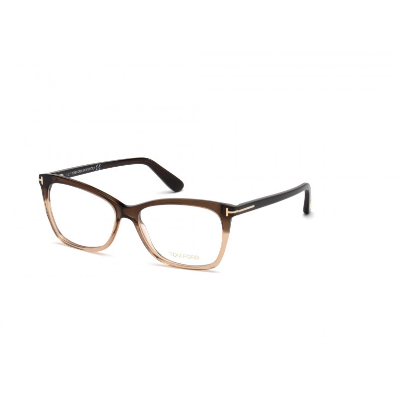 Eyeglasses Tom Ford FT 5514 050 Light Brown/Gradient / Shiny Black 54mm