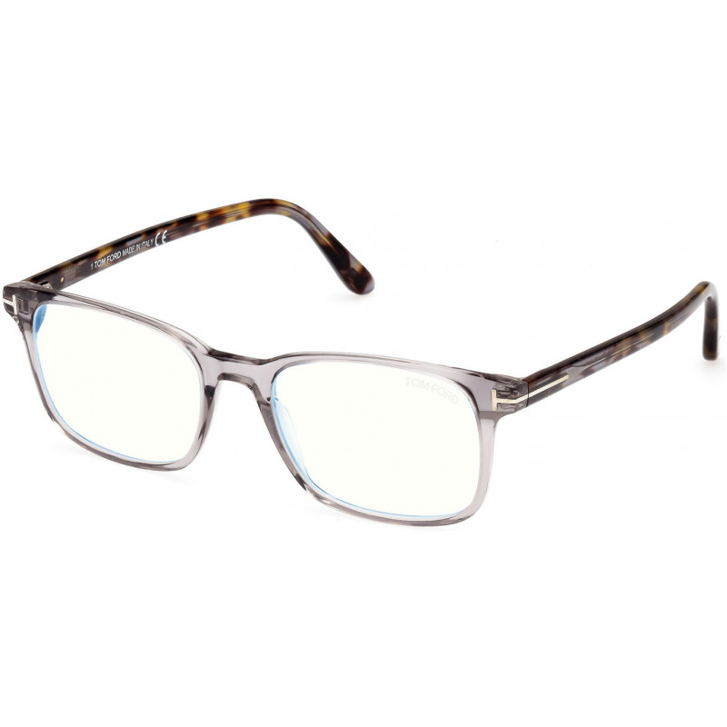 Eyeglasses Tom Ford FT 5831 -F-B Asian fit 020 Shiny Grey / Coloured Havana 55mm