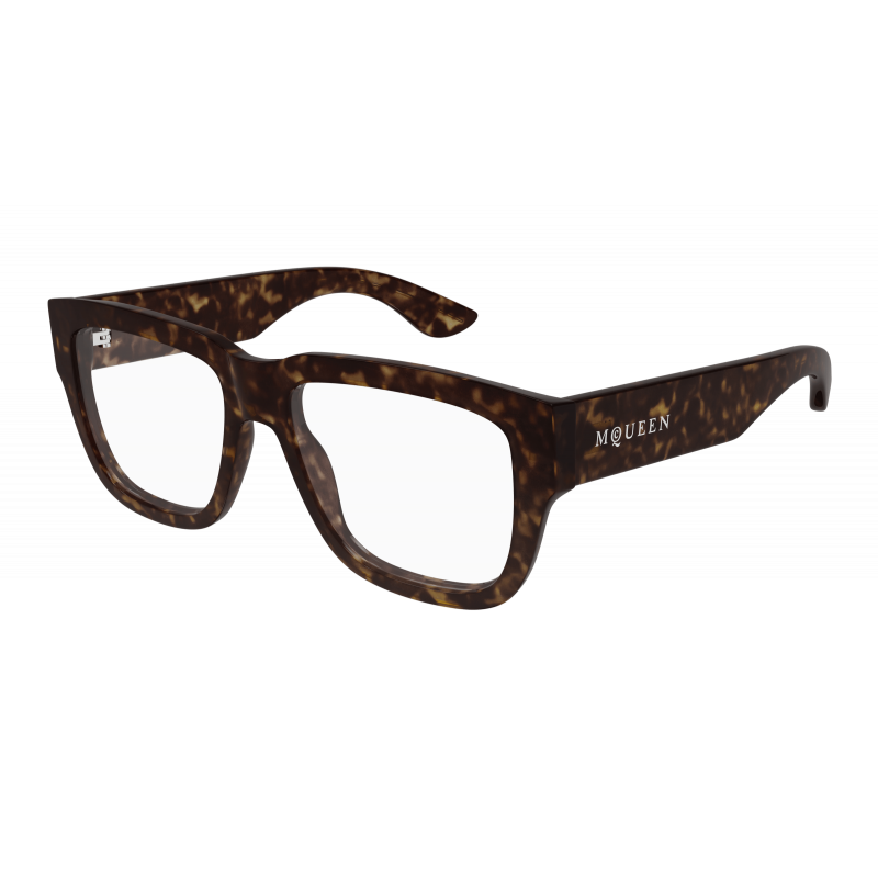 Eyeglasses Alexander McQueen AM 0510 O- 002 Havana / Transparent 55mm