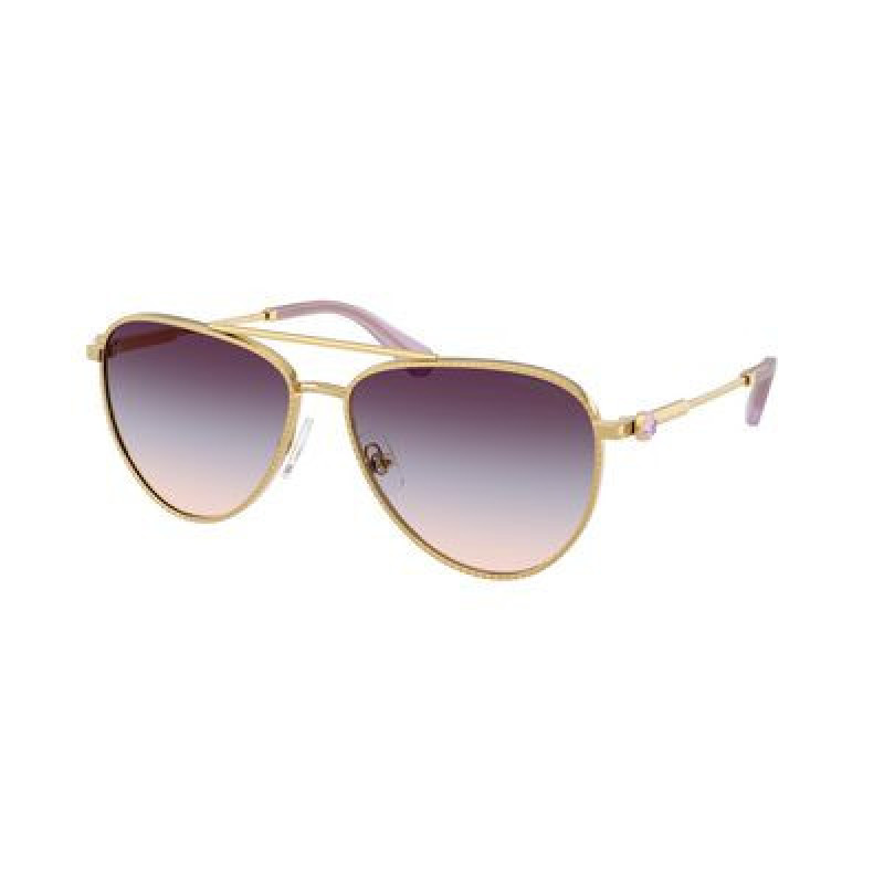 Sunglasses Swarovski SK 7031 4036U7 Gold / Tri Grad Lt Brown/Blue/Violet Polyamide Standard 59mm
