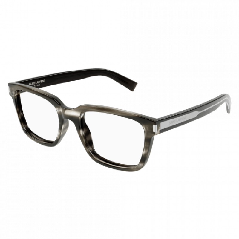 Eyeglasses Saint Laurent SL 621 - 005 Havana / Transparent Crystal 54mm