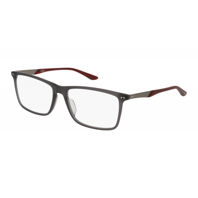 Eyeglasses Puma PU 0096 O- 008 Grey / Transparent Gunmetal 56mm