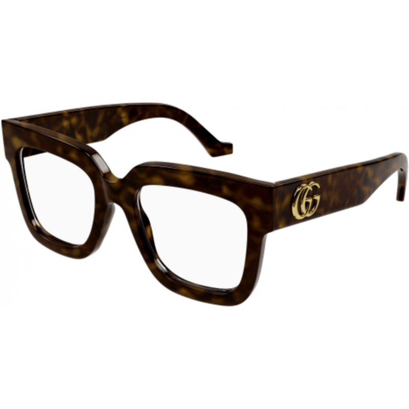 Eyeglasses Gucci GG 1549 O- 002 Havana / Transparent 52mm