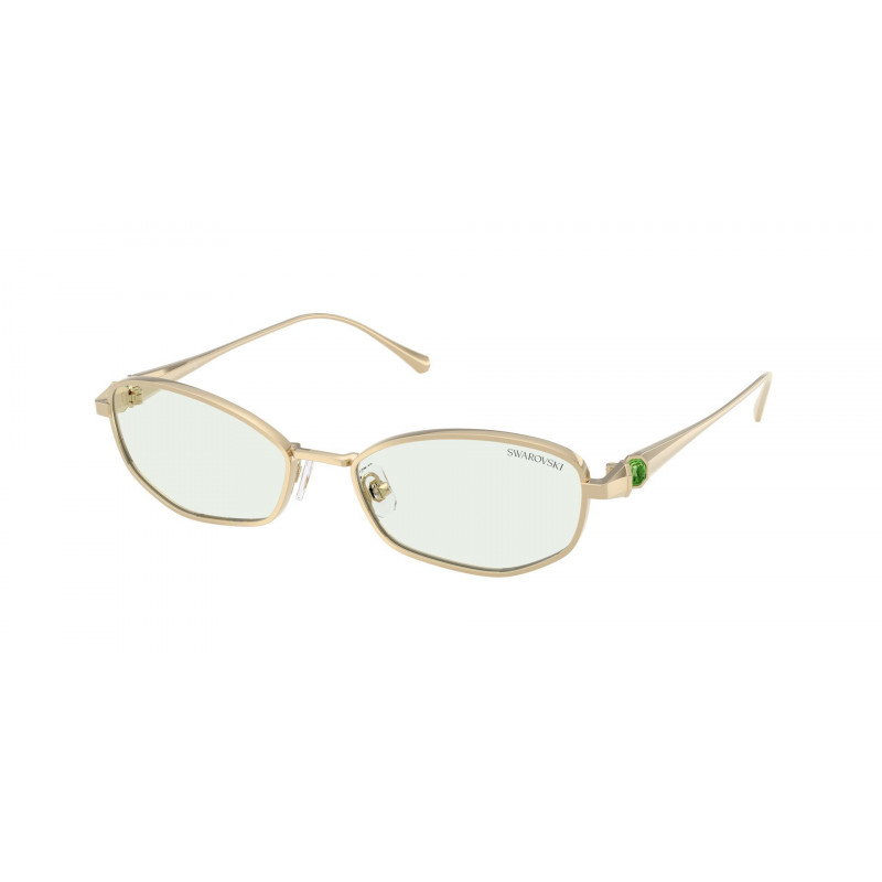 Sunglasses Swarovski SK 7042 4013M1 Pale Gold / Photo Green To Dark Nxt Photochromic 55mm