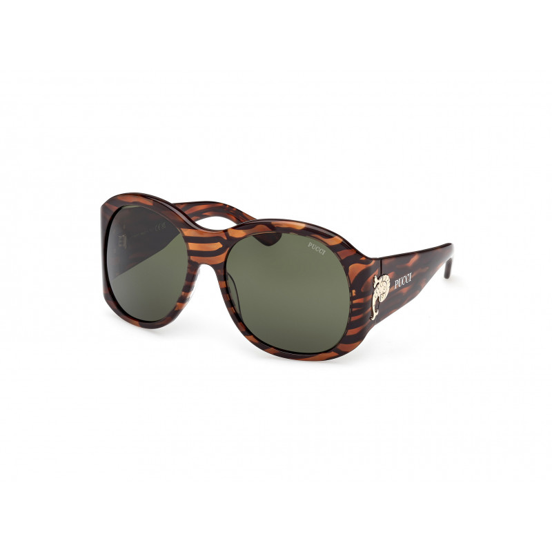 Sunglasses Emilio Pucci EP 0233 56N Havana/Texture / 59mm