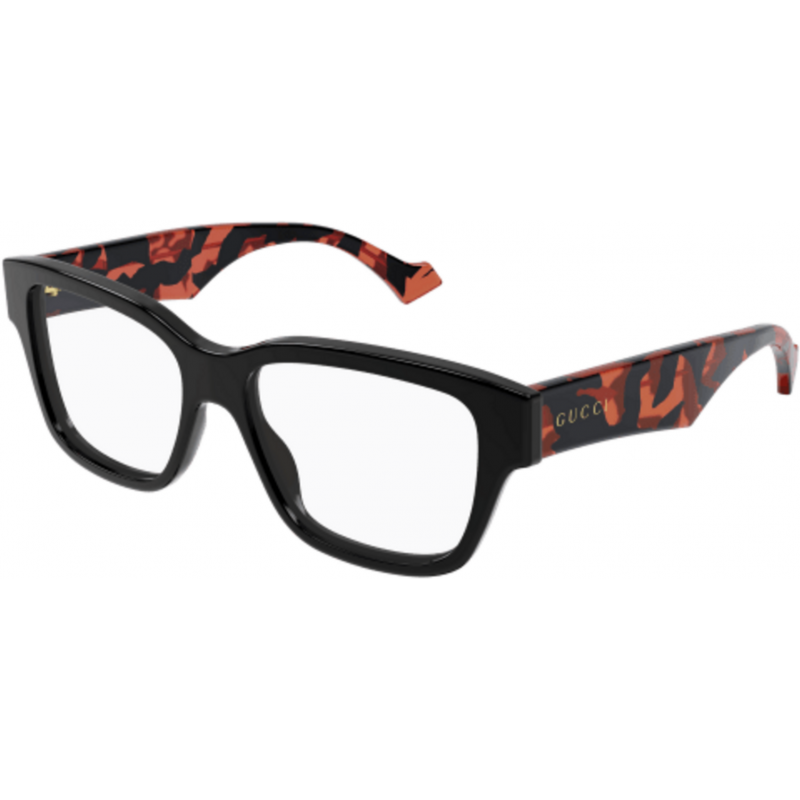 Eyeglasses Gucci GG 1428 O- 006 Black / Transparent Havana 55mm