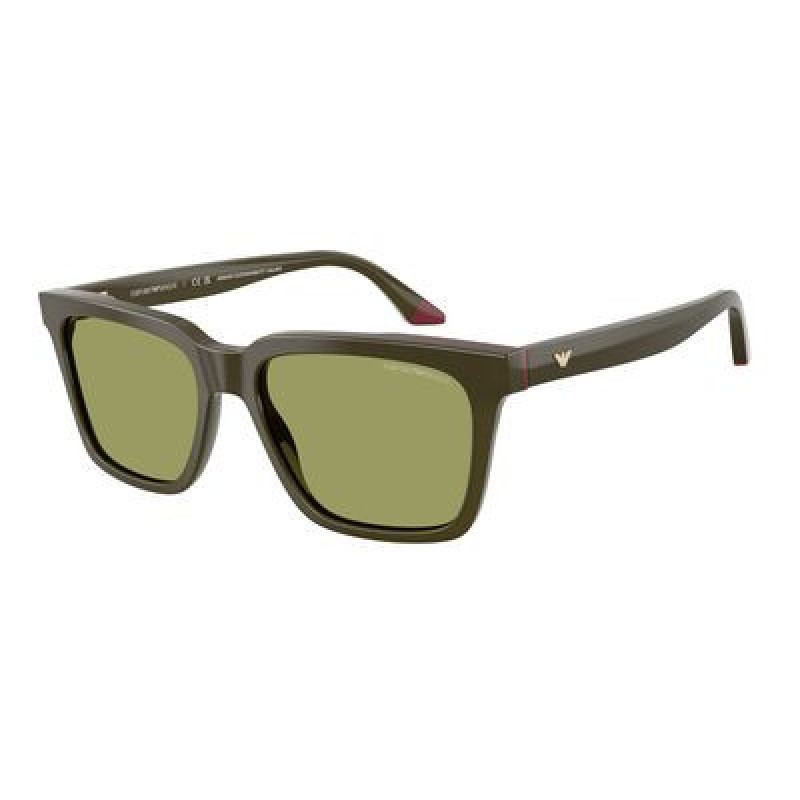 Sunglasses Emporio Armani EA 4260 63162A Shiny Opal Green/Bordeaux / Green Polyamide Standard 55mm