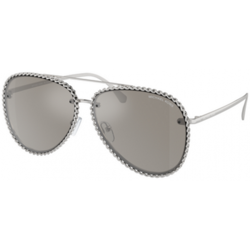 Sunglasses Michael Kors MK 1147 18936G Shiny Silver / Mirror Polyamide Standard 59mm